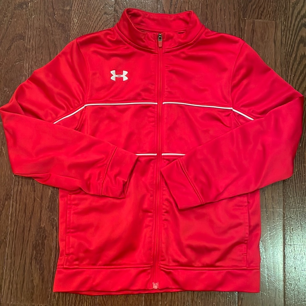 Under Armour youth small red full zip jacket